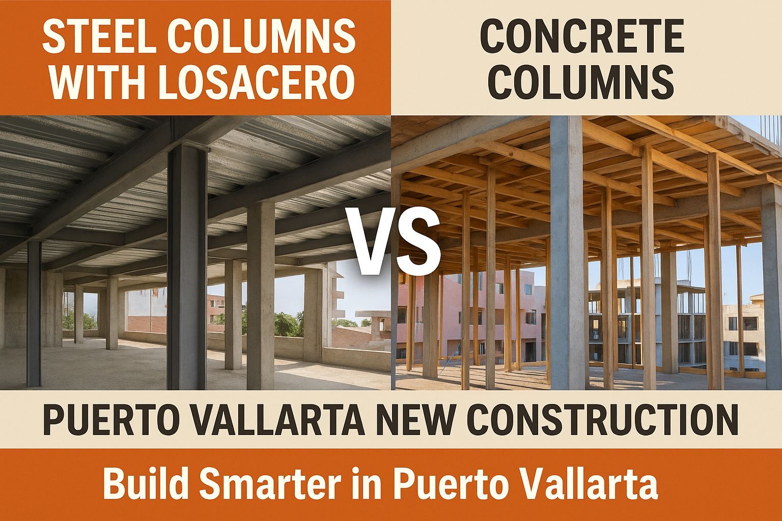 Using Losacero or concrete for construction in Puerto Vallarta
